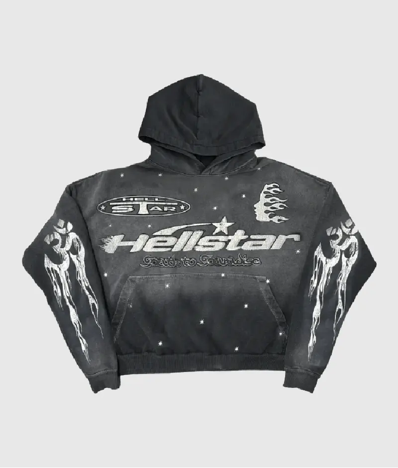 Hellstar Racer Hooded Vintage Black 2