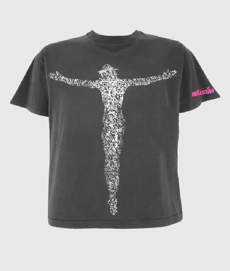 Hellstar Studios QR Christ T Shirt Black 2