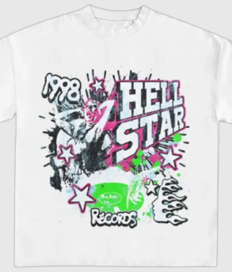 Hellstar 1998 Records T Shirt White 1