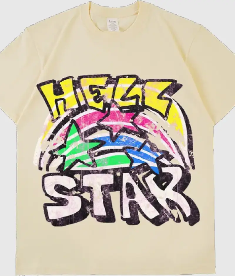 Hellstar Graphic Brown T Shirt 1