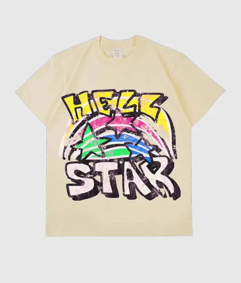 Statement Tee Style: Hellstar Brown Graphic T-Shirt Alt