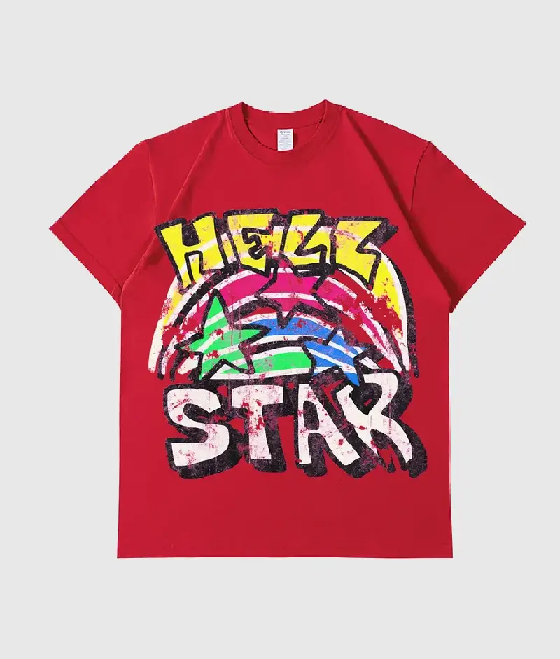 Statement Tee Style: Hellstar Red Graphic T-Shirt Alt
