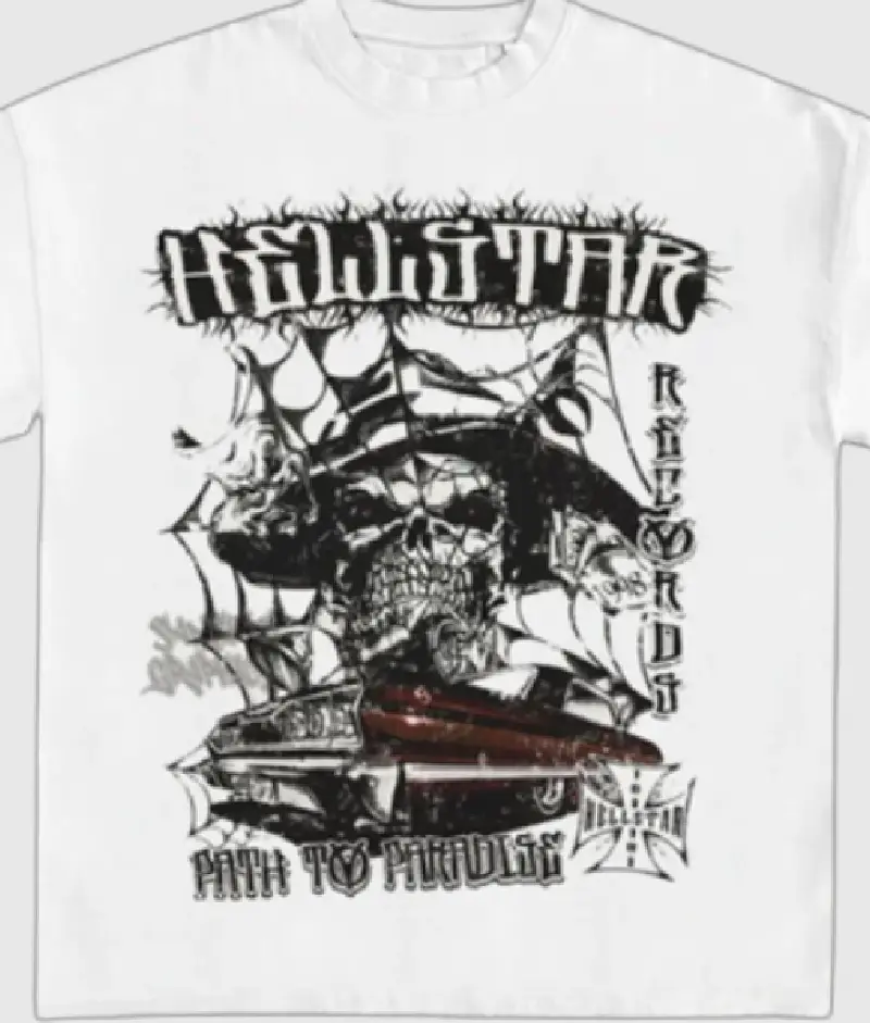 Hellstar Records Path T Shirt White 1