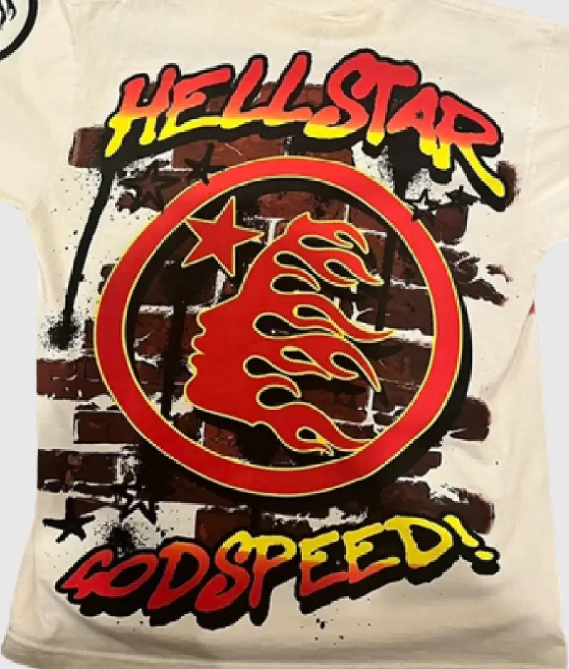 Hellstar Studios God Speed T Shirt Cream 1